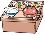 Four-legged tray for festive food　お膳